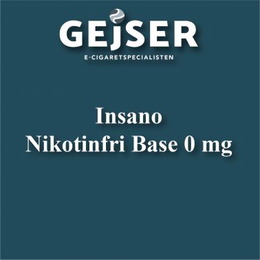 Insano - 10ml. Nikotinfri base - 0MG pris: 29 