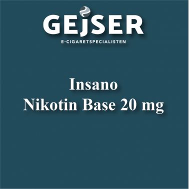 Insano - 10ml. Nikotin base - 20MG pris: 25 