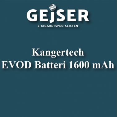 Kangertech - EVOD VV Batteri 1600mAh pris: 229.95 
