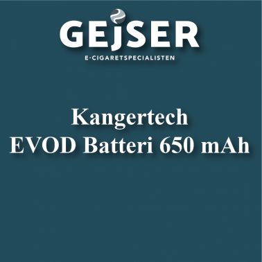 Kangertech - EVOD VV Batteri 650mAh pris: 179.95 