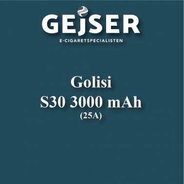 Golisi - S30 IMR 3000 mAh pris: 179.95 