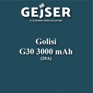 Golisi - G30 IMR 3000 mAh pris: 99.95 