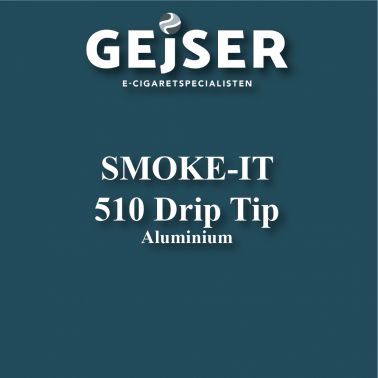 Smoke-it - 510 Drip Tip Aluminium. pris: 15 