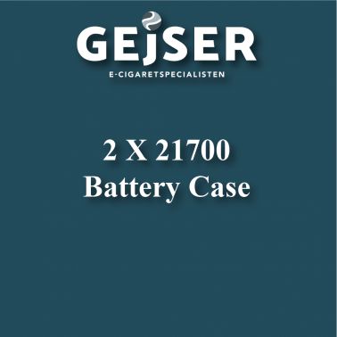 2 x 21700 Battery Case pris: 19.95 