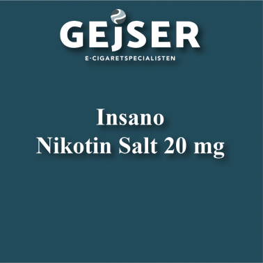 Insano - 10ml. Nikotin Salt - 20MG pris: 62.95 