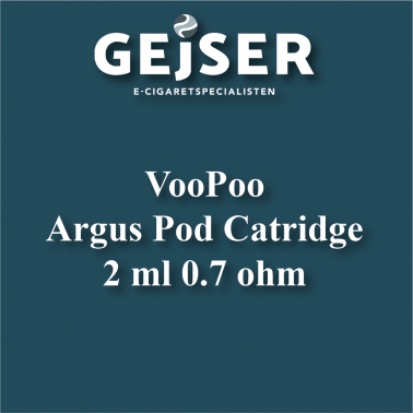 Voopoo - Argus Pod Cartridge 2 ML 0.7 Ohm (3PCS) pris: 129.95 