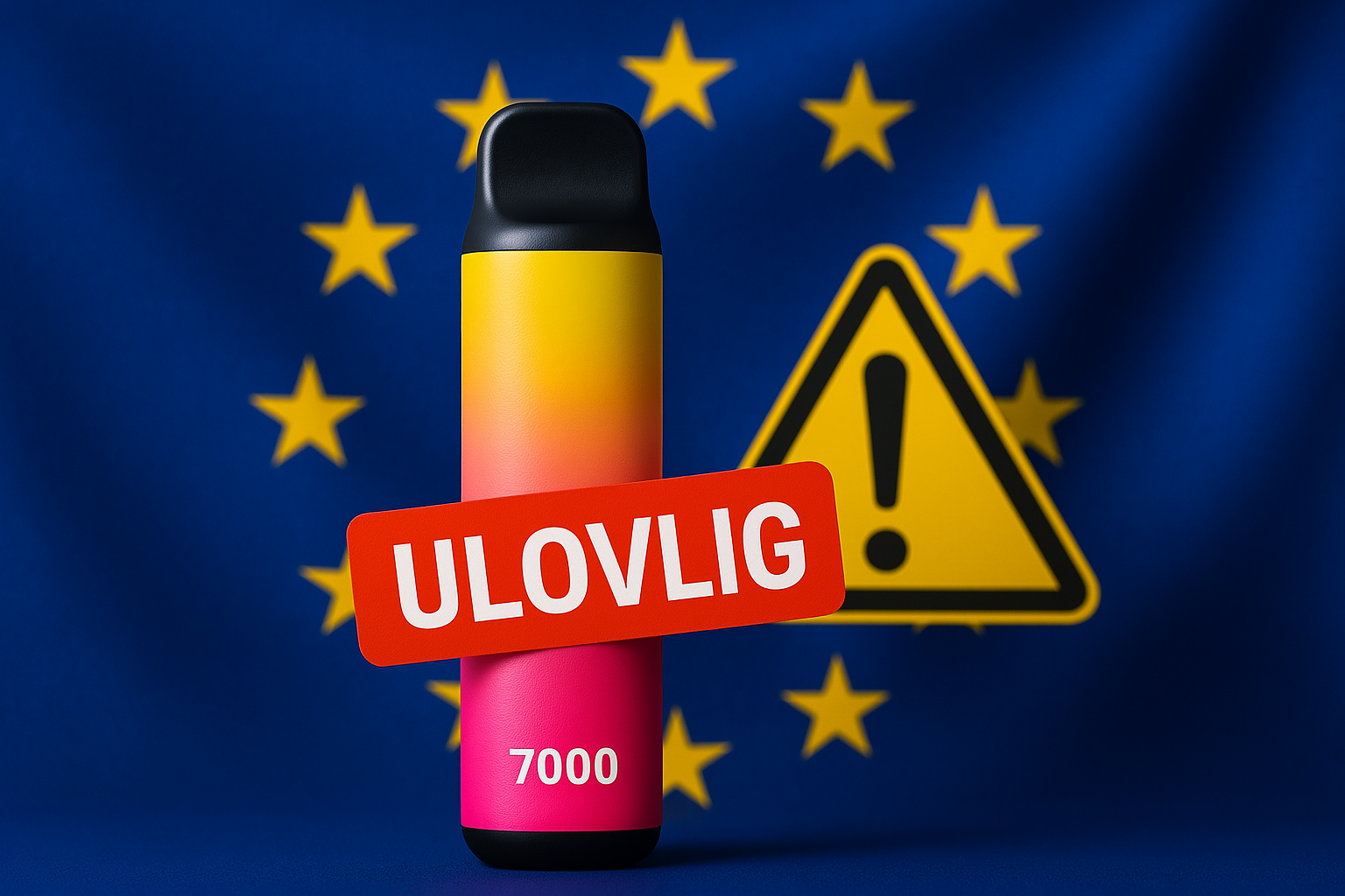 Puff Bar 7000 e-cigaret markeret som ulovlig i EU i henhold til TPD-lovgivningen